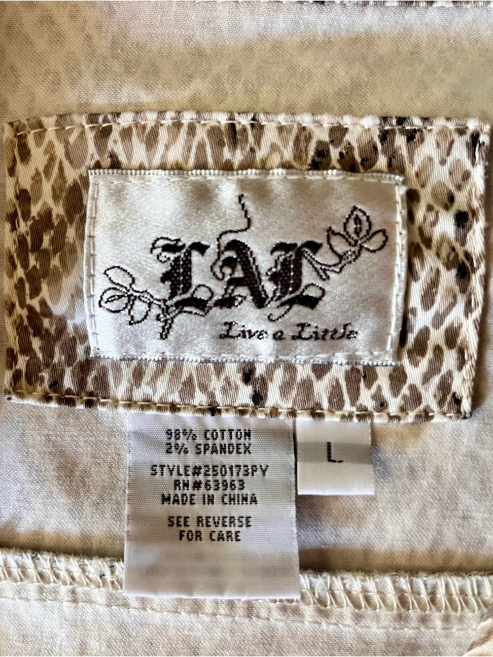 Light Snakeskin Print Jacket by Live a Little in Beige, White and  Black - Picture 4 of 6